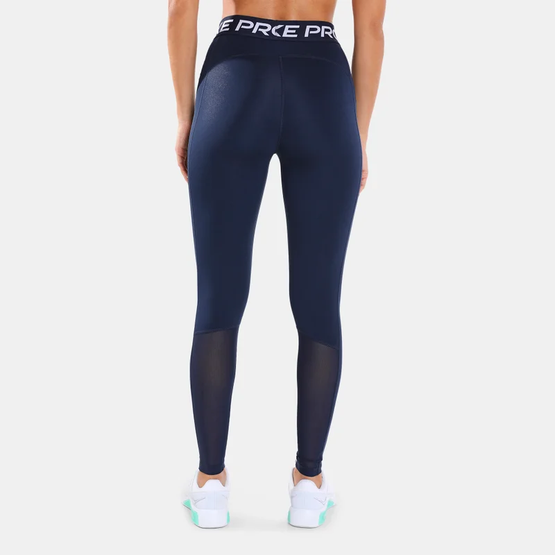 Nike Women's Pro Mid-Rise Mesh-Panelled Leggings